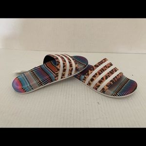 womens adidas x farm adilette slide sandal